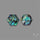 Mughal Carving Quartz With Abalone Shell Doublets Pair