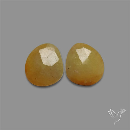 Rose Cut Sapphire Pair