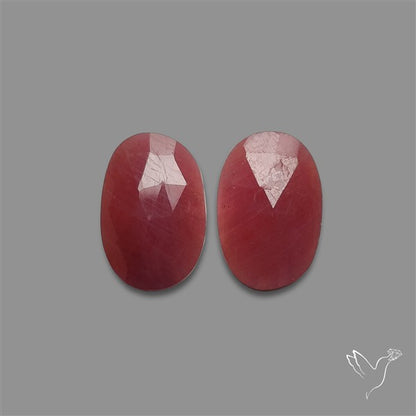Rose Cut Sapphire Pair