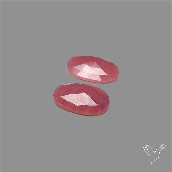 Rose Cut Sapphire Pair