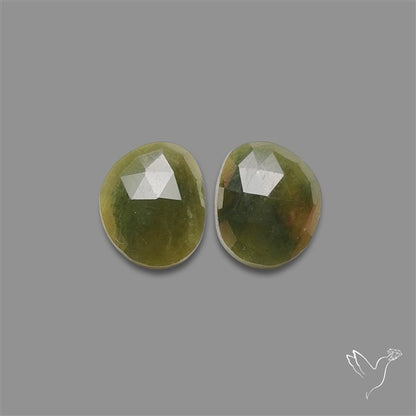 Rose Cut Sapphire Pair