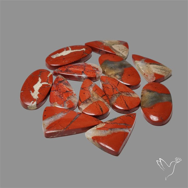 Brecciated Mookaite Cabochons Lot