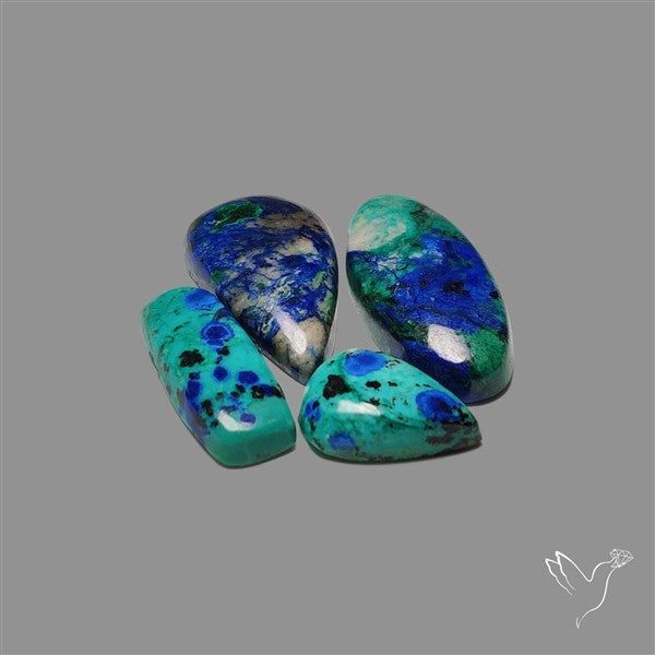 Azurite Chrysocolla Cabochons Lot