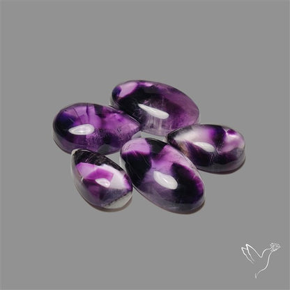 Trapiche Amethyst Cabochons Lot