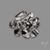 Rose Cut Black Tourmalinated Quartz Lot