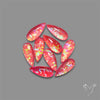 Pink Gilson Opal Doublets with Quartz Lot