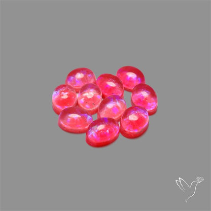 Pink Gilson Opal Doublets with Quartz Lot
