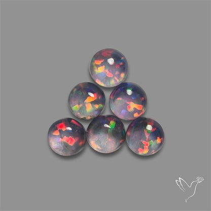 Pink Gilson Opal Doublets with Quartz Lot