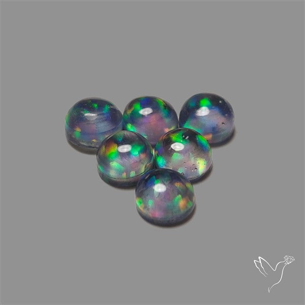 Pink Gilson Opal Doublets with Quartz Lot