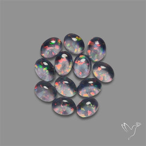 Pink Gilson Opal Doublets with Quartz Lot