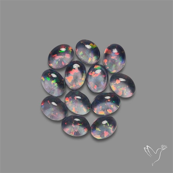 Pink Gilson Opal Doublets with Quartz Lot