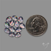 Pink Gilson Opal Doublets with Quartz Lot