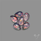 Pink Gilson Opal Doublets with Quartz Lot