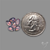 Pink Gilson Opal Doublets with Quartz Lot
