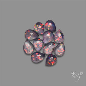 Pink Gilson Opal Doublets with Quartz Lot