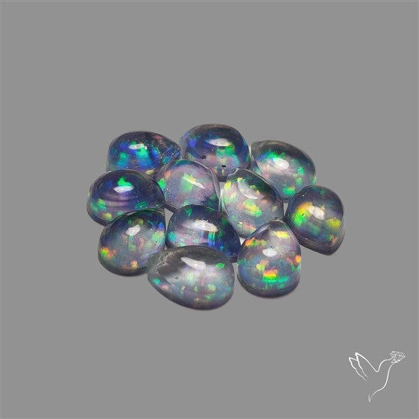 Pink Gilson Opal Doublets with Quartz Lot