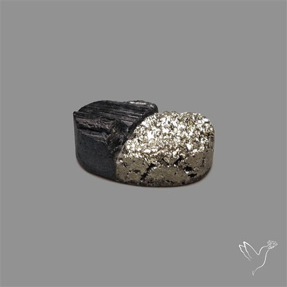 Pyrite And Black Tourmaline Intarcia Druzy