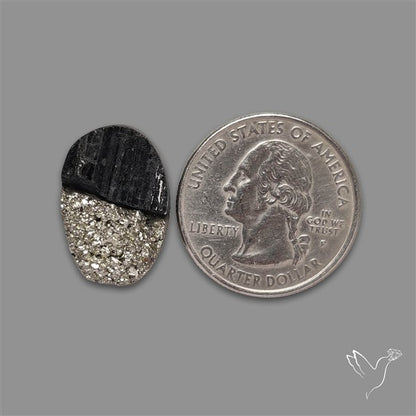 Pyrite And Black Tourmaline Intarcia Druzy