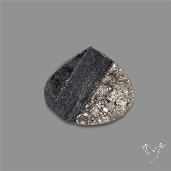 Pyrite And Black Tourmaline Intarcia Druzy
