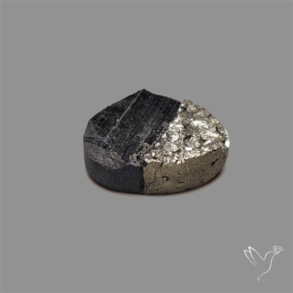 Pyrite And Black Tourmaline Intarcia Druzy