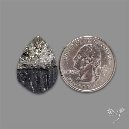 Pyrite And Black Tourmaline Intarcia Druzy