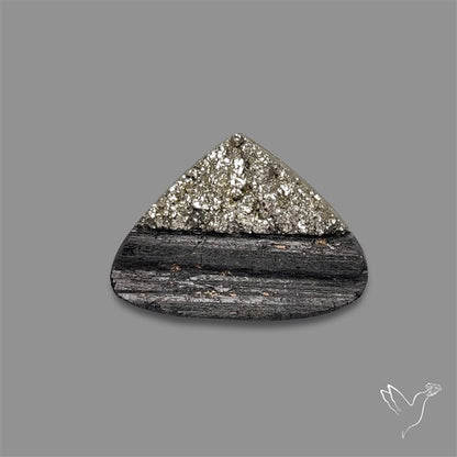 Pyrite And Black Tourmaline Intarcia Druzy