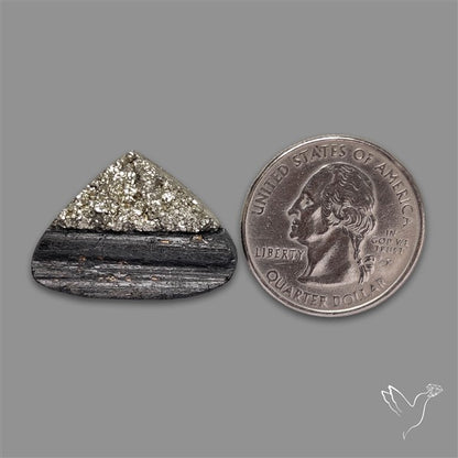Pyrite And Black Tourmaline Intarcia Druzy