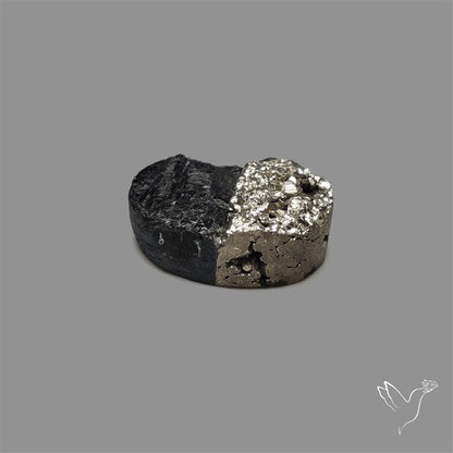 Pyrite And Black Tourmaline Intarcia Druzy