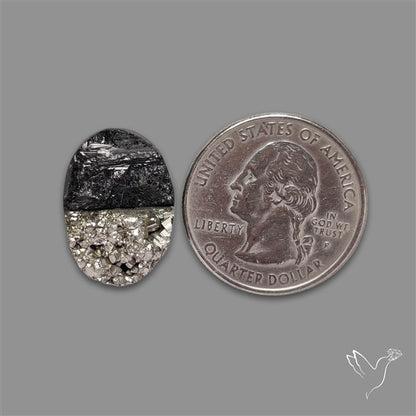 Pyrite And Black Tourmaline Intarcia Druzy