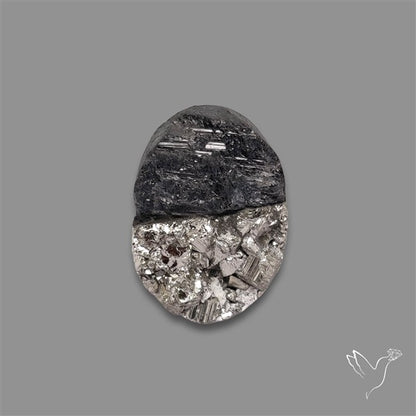 Pyrite And Black Tourmaline Intarcia Druzy