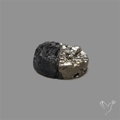 Pyrite And Black Tourmaline Intarcia Druzy