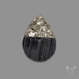 Pyrite And Black Tourmaline Intarcia Druzy