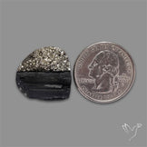 Pyrite And Black Tourmaline Intarcia Druzy