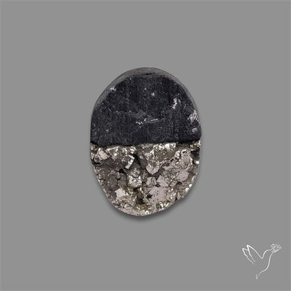 Pyrite And Black Tourmaline Intarcia Druzy