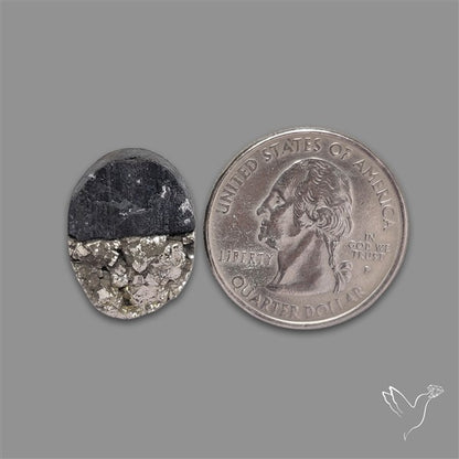 Pyrite And Black Tourmaline Intarcia Druzy