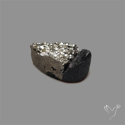 Pyrite And Black Tourmaline Intarcia Druzy