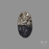Pyrite And Black Tourmaline Intarcia Druzy