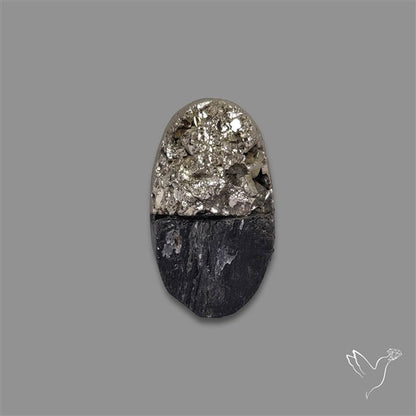 Pyrite And Black Tourmaline Intarcia Druzy