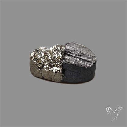 Pyrite And Black Tourmaline Intarcia Druzy