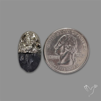 Pyrite And Black Tourmaline Intarcia Druzy