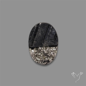 Pyrite And Black Tourmaline Intarcia Druzy