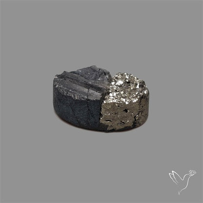 Pyrite And Black Tourmaline Intarcia Druzy