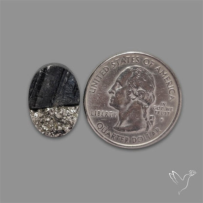Pyrite And Black Tourmaline Intarcia Druzy