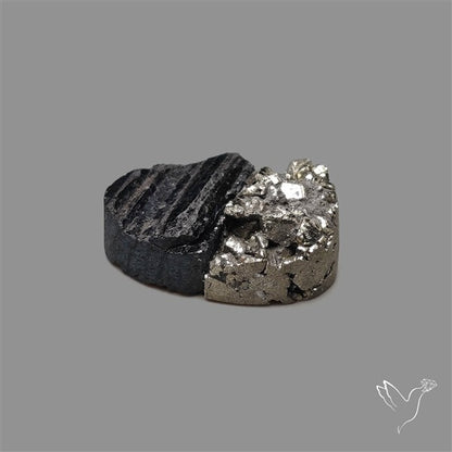 Pyrite And Black Tourmaline Intarcia Druzy