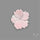 Pink Conch Shell Floral Carving (not flat backed)
