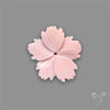 Pink Conch Shell Floral Carving (not flat backed)