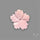 Pink Conch Shell Floral Carving (not flat backed)
