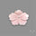 Pink Conch Shell Floral Carving (not flat backed)