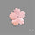 Pink Conch Shell Floral Carving (not flat backed)