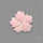 Pink Conch Shell Floral Carving (not flat backed)